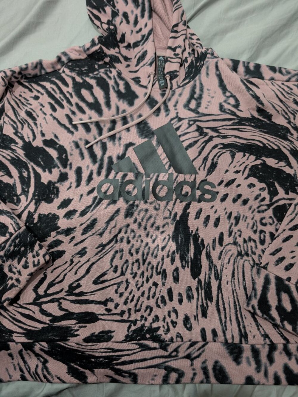 Adidas women's rare animal print hoodie